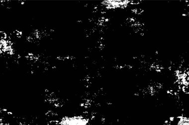 Grunge Siyah ve Beyaz Şehir Vektör Doku Şablonu. Noktalanmış, çizilmiş, Gürültü ve tahılla klasik efekt oluşturulması kolay. Karanlık Toz Örtüsü Tehlike Arkaplanı. Yaşlanma Tasarımı Elementi