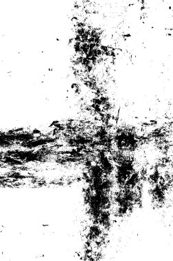 Grunge Siyah ve Beyaz Şehir Vektör Doku Şablonu. Noktalanmış, çizilmiş, Gürültü ve tahılla klasik efekt oluşturulması kolay. Karanlık Toz Örtüsü Tehlike Arkaplanı. Yaşlanma Tasarımı Elementi