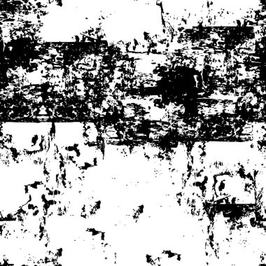 Grunge Siyah ve Beyaz Şehir Vektör Doku Şablonu. Noktalanmış, çizilmiş, Gürültü ve tahılla klasik efekt oluşturulması kolay. Karanlık Toz Örtüsü Tehlike Arkaplanı. Yaşlanma Tasarımı Elementi