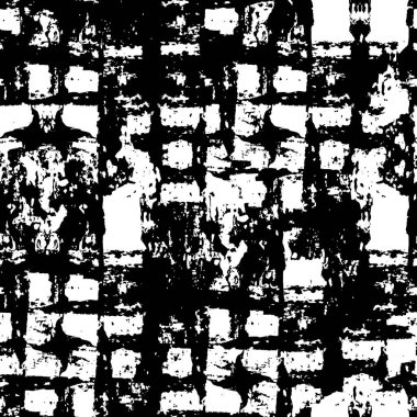 Grunge Siyah ve Beyaz Şehir Vektör Doku Şablonu. Noktalanmış, çizilmiş, Gürültü ve tahılla klasik efekt oluşturulması kolay. Karanlık Toz Örtüsü Tehlike Arkaplanı. Yaşlanma Tasarımı Elementi