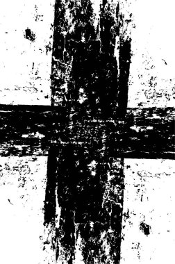 Grunge Siyah ve Beyaz Şehir Vektör Doku Şablonu. Noktalanmış, çizilmiş, Gürültü ve tahılla klasik efekt oluşturulması kolay. Karanlık Toz Örtüsü Tehlike Arkaplanı. Yaşlanma Tasarımı Elementi