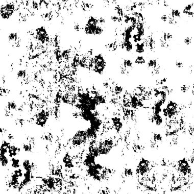 Grunge Siyah ve Beyaz Şehir Vektör Doku Şablonu. Noktalanmış, çizilmiş, Gürültü ve tahılla klasik efekt oluşturulması kolay. Karanlık Toz Örtüsü Tehlike Arkaplanı. Yaşlanma Tasarımı Elementi