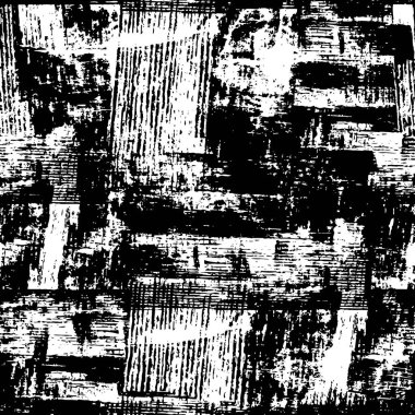 Grunge Siyah ve Beyaz Şehir Vektör Doku Şablonu. Noktalanmış, çizilmiş, Gürültü ve tahılla klasik efekt oluşturulması kolay. Karanlık Toz Örtüsü Tehlike Arkaplanı. Yaşlanma Tasarımı Elementi