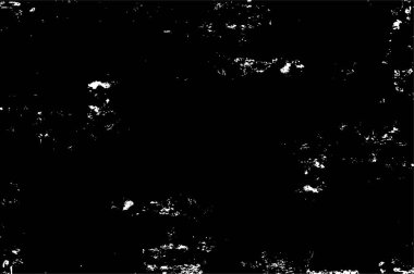 Grunge Siyah ve Beyaz Şehir Vektör Doku Şablonu. Noktalanmış, çizilmiş, Gürültü ve tahılla klasik efekt oluşturulması kolay. Karanlık Toz Örtüsü Tehlike Arkaplanı. Yaşlanma Tasarımı Elementi