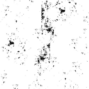 Grunge Siyah ve Beyaz Şehir Vektör Doku Şablonu. Noktalanmış, çizilmiş, Gürültü ve tahılla klasik efekt oluşturulması kolay. Karanlık Toz Örtüsü Tehlike Arkaplanı. Yaşlanma Tasarımı Elementi