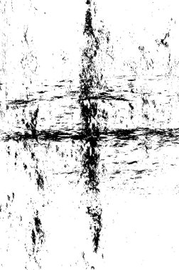 Grunge Siyah ve Beyaz Şehir Vektör Doku Şablonu. Noktalanmış, çizilmiş, Gürültü ve tahılla klasik efekt oluşturulması kolay. Karanlık Toz Örtüsü Tehlike Arkaplanı. Yaşlanma Tasarımı Elementi