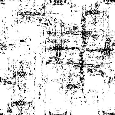 Grunge Siyah ve Beyaz Şehir Vektör Doku Şablonu. Noktalanmış, çizilmiş, Gürültü ve tahılla klasik efekt oluşturulması kolay. Karanlık Toz Örtüsü Tehlike Arkaplanı. Yaşlanma Tasarımı Elementi