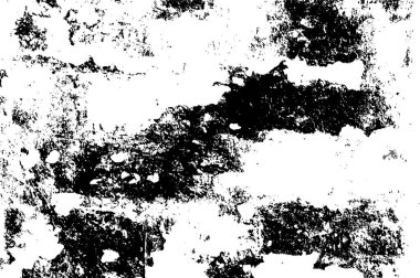 Grunge Siyah ve Beyaz Şehir Vektör Doku Şablonu. Noktalanmış, çizilmiş, Gürültü ve tahılla klasik efekt oluşturulması kolay. Karanlık Toz Örtüsü Tehlike Arkaplanı. Yaşlanma Tasarımı Elementi