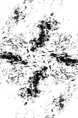 Grunge Siyah ve Beyaz Şehir Vektör Doku Şablonu. Noktalanmış, çizilmiş, Gürültü ve tahılla klasik efekt oluşturulması kolay. Karanlık Toz Örtüsü Tehlike Arkaplanı. Yaşlanma Tasarımı Elementi