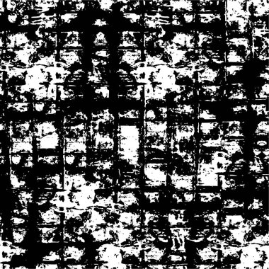 Grunge Siyah ve Beyaz Şehir Vektör Doku Şablonu. Noktalanmış, çizilmiş, Gürültü ve tahılla klasik efekt oluşturulması kolay. Karanlık Toz Örtüsü Tehlike Arkaplanı. Yaşlanma Tasarımı Elementi