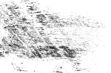 Grunge Siyah ve Beyaz Şehir Vektör Doku Şablonu. Noktalanmış, çizilmiş, Gürültü ve tahılla klasik efekt oluşturulması kolay. Karanlık Toz Örtüsü Tehlike Arkaplanı. Yaşlanma Tasarımı Elementi