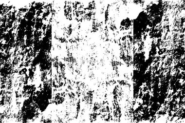 Grunge Siyah ve Beyaz Şehir Vektör Doku Şablonu. Noktalanmış, çizilmiş, Gürültü ve tahılla klasik efekt oluşturulması kolay. Karanlık Toz Örtüsü Tehlike Arkaplanı. Yaşlanma Tasarımı Elementi