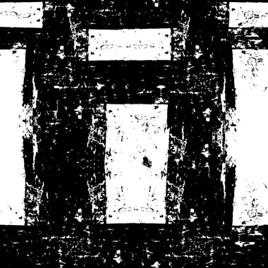 Grunge Siyah ve Beyaz Şehir Vektör Doku Şablonu. Noktalanmış, çizilmiş, Gürültü ve tahılla klasik efekt oluşturulması kolay. Karanlık Toz Örtüsü Tehlike Arkaplanı. Yaşlanma Tasarımı Elementi