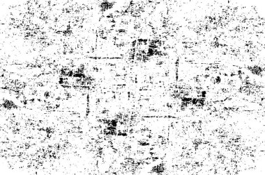 Grunge Siyah ve Beyaz Şehir Vektör Doku Şablonu. Noktalanmış, çizilmiş, Gürültü ve tahılla klasik efekt oluşturulması kolay. Karanlık Toz Örtüsü Tehlike Arkaplanı. Yaşlanma Tasarımı Elementi