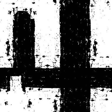 Grunge Siyah ve Beyaz Şehir Vektör Doku Şablonu. Noktalanmış, çizilmiş, Gürültü ve tahılla klasik efekt oluşturulması kolay. Karanlık Toz Örtüsü Tehlike Arkaplanı. Yaşlanma Tasarımı Elementi