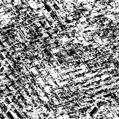 Grunge Siyah ve Beyaz Şehir Vektör Doku Şablonu. Noktalanmış, çizilmiş, Gürültü ve tahılla klasik efekt oluşturulması kolay. Karanlık Toz Örtüsü Tehlike Arkaplanı. Yaşlanma Tasarımı Elementi