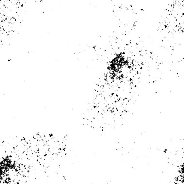 Grunge Siyah ve Beyaz Şehir Vektör Doku Şablonu. Noktalanmış, çizilmiş, Gürültü ve tahılla klasik efekt oluşturulması kolay. Karanlık Toz Örtüsü Tehlike Arkaplanı. Yaşlanma Tasarımı Elementi