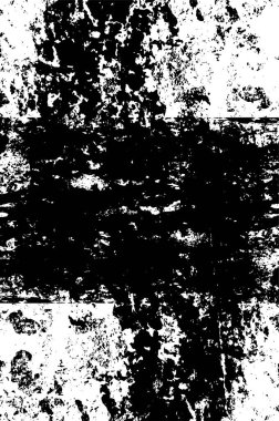 Grunge Siyah ve Beyaz Şehir Vektör Doku Şablonu. Noktalanmış, çizilmiş, Gürültü ve tahılla klasik efekt oluşturulması kolay. Karanlık Toz Örtüsü Tehlike Arkaplanı. Yaşlanma Tasarımı Elementi