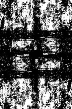 Grunge Siyah ve Beyaz Şehir Vektör Doku Şablonu. Noktalanmış, çizilmiş, Gürültü ve tahılla klasik efekt oluşturulması kolay. Karanlık Toz Örtüsü Tehlike Arkaplanı. Yaşlanma Tasarımı Elementi