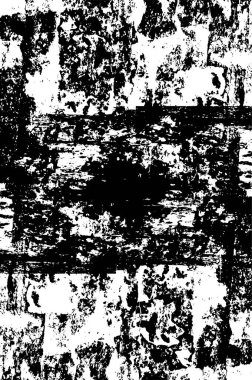 Grunge Siyah ve Beyaz Şehir Vektör Doku Şablonu. Noktalanmış, çizilmiş, Gürültü ve tahılla klasik efekt oluşturulması kolay. Karanlık Toz Örtüsü Tehlike Arkaplanı. Yaşlanma Tasarımı Elementi