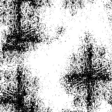 Grunge Siyah ve Beyaz Şehir Vektör Doku Şablonu. Noktalanmış, çizilmiş, Gürültü ve tahılla klasik efekt oluşturulması kolay. Karanlık Toz Örtüsü Tehlike Arkaplanı. Yaşlanma Tasarımı Elementi