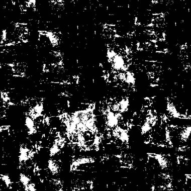 Grunge Siyah ve Beyaz Şehir Vektör Doku Şablonu. Noktalanmış, çizilmiş, Gürültü ve tahılla klasik efekt oluşturulması kolay. Karanlık Toz Örtüsü Tehlike Arkaplanı. Yaşlanma Tasarımı Elementi