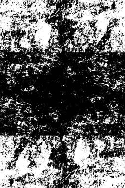 Grunge Siyah ve Beyaz Şehir Vektör Doku Şablonu. Noktalanmış, çizilmiş, Gürültü ve tahılla klasik efekt oluşturulması kolay. Karanlık Toz Örtüsü Tehlike Arkaplanı. Yaşlanma Tasarımı Elementi