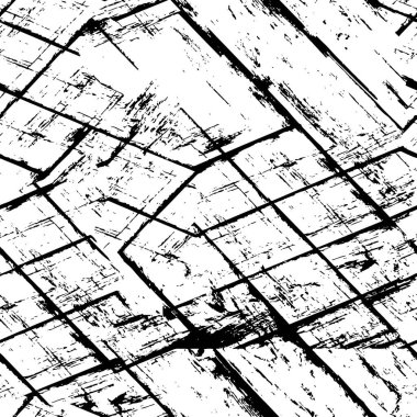 Grunge Siyah ve Beyaz Şehir Vektör Doku Şablonu. Noktalanmış, çizilmiş, Gürültü ve tahılla klasik efekt oluşturulması kolay. Karanlık Toz Örtüsü Tehlike Arkaplanı. Yaşlanma Tasarımı Elementi
