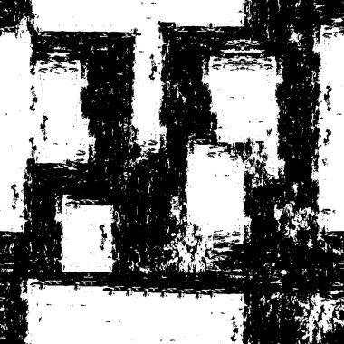 Grunge Siyah ve Beyaz Şehir Vektör Doku Şablonu. Noktalanmış, çizilmiş, Gürültü ve tahılla klasik efekt oluşturulması kolay. Karanlık Toz Örtüsü Tehlike Arkaplanı. Yaşlanma Tasarımı Elementi