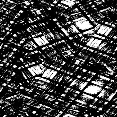 Grunge Siyah ve Beyaz Şehir Vektör Doku Şablonu. Noktalanmış, çizilmiş, Gürültü ve tahılla klasik efekt oluşturulması kolay. Karanlık Toz Örtüsü Tehlike Arkaplanı. Yaşlanma Tasarımı Elementi
