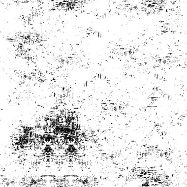 Grunge Siyah ve Beyaz Şehir Vektör Doku Şablonu. Noktalanmış, çizilmiş, Gürültü ve tahılla klasik efekt oluşturulması kolay. Karanlık Toz Örtüsü Tehlike Arkaplanı. Yaşlanma Tasarımı Elementi