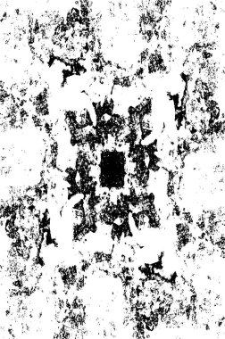 Grunge Siyah ve Beyaz Şehir Vektör Doku Şablonu. Noktalanmış, çizilmiş, Gürültü ve tahılla klasik efekt oluşturulması kolay. Karanlık Toz Örtüsü Tehlike Arkaplanı. Yaşlanma Tasarımı Elementi