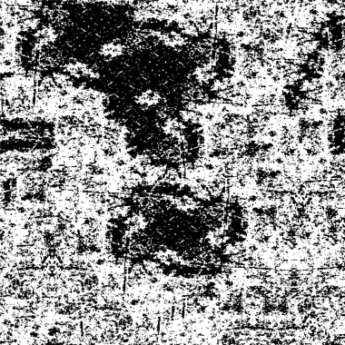 Grunge Siyah ve Beyaz Şehir Vektör Doku Şablonu. Noktalanmış, çizilmiş, Gürültü ve tahılla klasik efekt oluşturulması kolay. Karanlık Toz Örtüsü Tehlike Arkaplanı. Yaşlanma Tasarımı Elementi