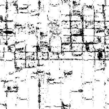 Grunge Siyah ve Beyaz Şehir Vektör Doku Şablonu. Noktalanmış, çizilmiş, Gürültü ve tahılla klasik efekt oluşturulması kolay. Karanlık Toz Örtüsü Tehlike Arkaplanı. Yaşlanma Tasarımı Elementi