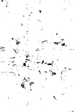 Grunge Siyah ve Beyaz Şehir Vektör Doku Şablonu. Noktalanmış, çizilmiş, Gürültü ve tahılla klasik efekt oluşturulması kolay. Karanlık Toz Örtüsü Tehlike Arkaplanı. Yaşlanma Tasarımı Elementi