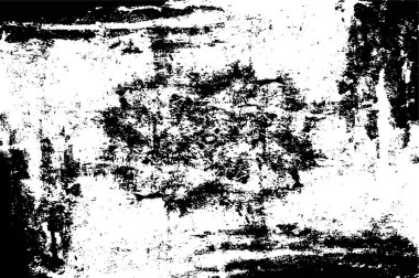 Grunge Siyah ve Beyaz Şehir Vektör Doku Şablonu. Noktalanmış, çizilmiş, Gürültü ve tahılla klasik efekt oluşturulması kolay. Karanlık Toz Örtüsü Tehlike Arkaplanı. Yaşlanma Tasarımı Elementi