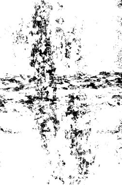 Grunge Siyah ve Beyaz Şehir Vektör Doku Şablonu. Noktalanmış, çizilmiş, Gürültü ve tahılla klasik efekt oluşturulması kolay. Karanlık Toz Örtüsü Tehlike Arkaplanı. Yaşlanma Tasarımı Elementi