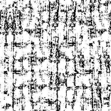 Grunge Siyah ve Beyaz Şehir Vektör Doku Şablonu. Noktalanmış, çizilmiş, Gürültü ve tahılla klasik efekt oluşturulması kolay. Karanlık Toz Örtüsü Tehlike Arkaplanı. Yaşlanma Tasarımı Elementi