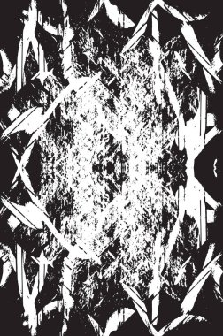 Grunge siyah ve beyaz kentsel vektör doku şablon. Karanlık dağınık toz sıkıntı arka plan kaplaması. Gürültü ve tahıl ile soyut noktalı, çizik, Vintage efekti oluşturmak kolay. Yaşlanma tasarım öğesi