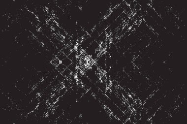 Grunge siyah ve beyaz kentsel vektör doku şablon. Karanlık dağınık toz sıkıntı arka plan kaplaması. Gürültü ve tahıl ile soyut noktalı, çizik, Vintage efekti oluşturmak kolay. Yaşlanma tasarım öğesi