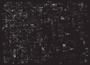Grunge siyah ve beyaz kentsel vektör doku şablon. Karanlık dağınık toz sıkıntı arka plan kaplaması. Gürültü ve tahıl ile soyut noktalı, çizik, Vintage efekti oluşturmak kolay. Yaşlanma tasarım öğesi