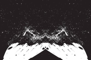 Grunge siyah ve beyaz kentsel vektör doku şablon. Karanlık dağınık toz sıkıntı arka plan kaplaması. Gürültü ve tahıl ile soyut noktalı, çizik, Vintage efekti oluşturmak kolay. Yaşlanma tasarım öğesi