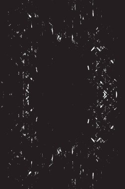 Grunge siyah ve beyaz kentsel vektör doku şablon. Karanlık dağınık toz sıkıntı arka plan kaplaması. Gürültü ve tahıl ile soyut noktalı, çizik, Vintage efekti oluşturmak kolay. Yaşlanma tasarım öğesi