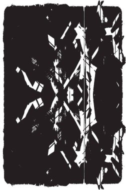 Grunge siyah ve beyaz kentsel vektör doku şablon. Karanlık dağınık toz sıkıntı arka plan kaplaması. Gürültü ve tahıl ile soyut noktalı, çizik, Vintage efekti oluşturmak kolay. Yaşlanma tasarım öğesi