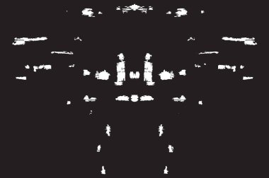 Grunge siyah ve beyaz kentsel vektör doku şablon. Karanlık dağınık toz sıkıntı arka plan kaplaması. Gürültü ve tahıl ile soyut noktalı, çizik, Vintage efekti oluşturmak kolay. Yaşlanma tasarım öğesi