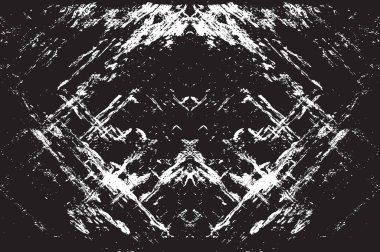 Grunge siyah ve beyaz kentsel vektör doku şablon. Karanlık dağınık toz sıkıntı arka plan kaplaması. Gürültü ve tahıl ile soyut noktalı, çizik, Vintage efekti oluşturmak kolay. Yaşlanma tasarım öğesi