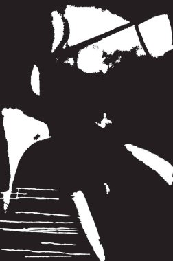 Grunge siyah ve beyaz kentsel vektör doku şablon. Karanlık dağınık toz sıkıntı arka plan kaplaması. Gürültü ve tahıl ile soyut noktalı, çizik, Vintage efekti oluşturmak kolay. Yaşlanma tasarım öğesi