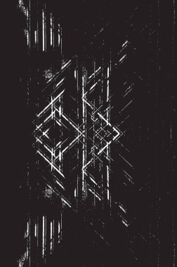 Grunge siyah ve beyaz kentsel vektör doku şablon. Karanlık dağınık toz sıkıntı arka plan kaplaması. Gürültü ve tahıl ile soyut noktalı, çizik, Vintage efekti oluşturmak kolay. Yaşlanma tasarım öğesi