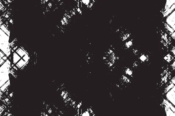 Plantilla Textura Vectorial Urbana Blanco Negro Grunge Fondo Oscuro Desordenado — Vector de stock