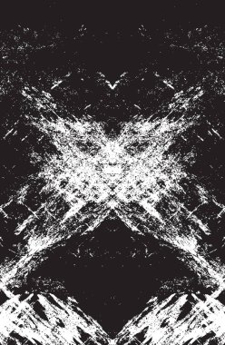 Grunge siyah ve beyaz kentsel vektör doku şablon. Karanlık dağınık toz sıkıntı arka plan kaplaması. Gürültü ve tahıl ile soyut noktalı, çizik, Vintage efekti oluşturmak kolay. Yaşlanma tasarım öğesi